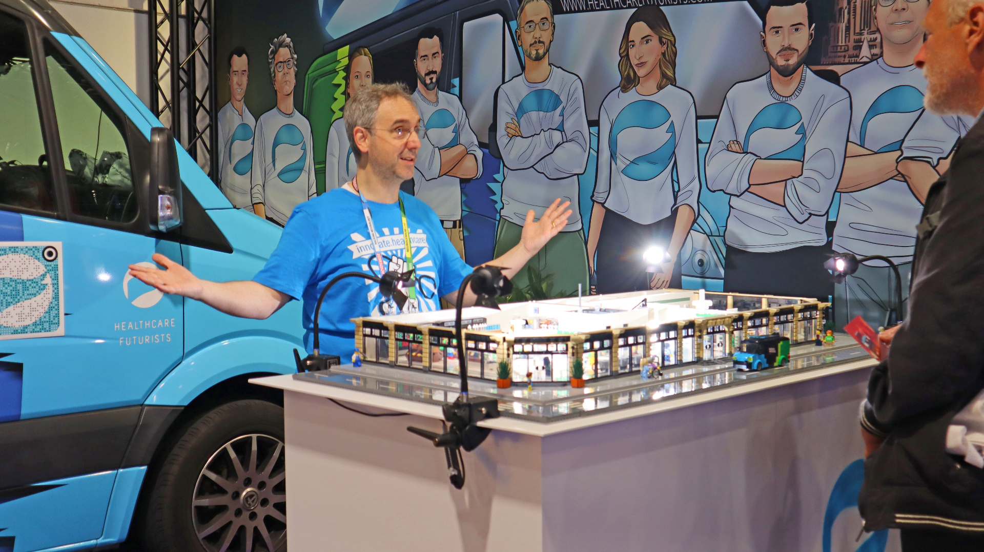 Healthcare Futurist Presenting Lego Models
